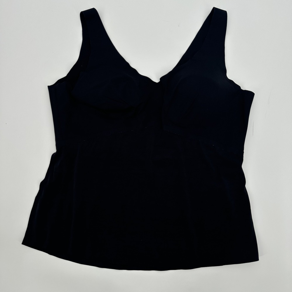 Honeylove Tank Top Womens 2X Black‎ Shapewear Built In Bra Support Camisole